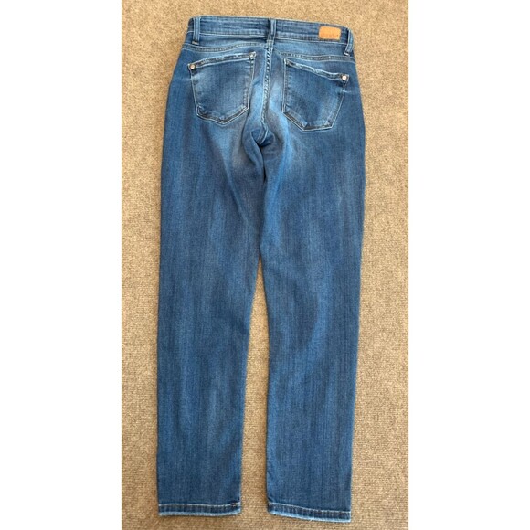 Judy Blue Jeans Womens 5/27 Boyfriend Distresed Stretch Whiskered Relaxed Denim - Picture 3 of 9